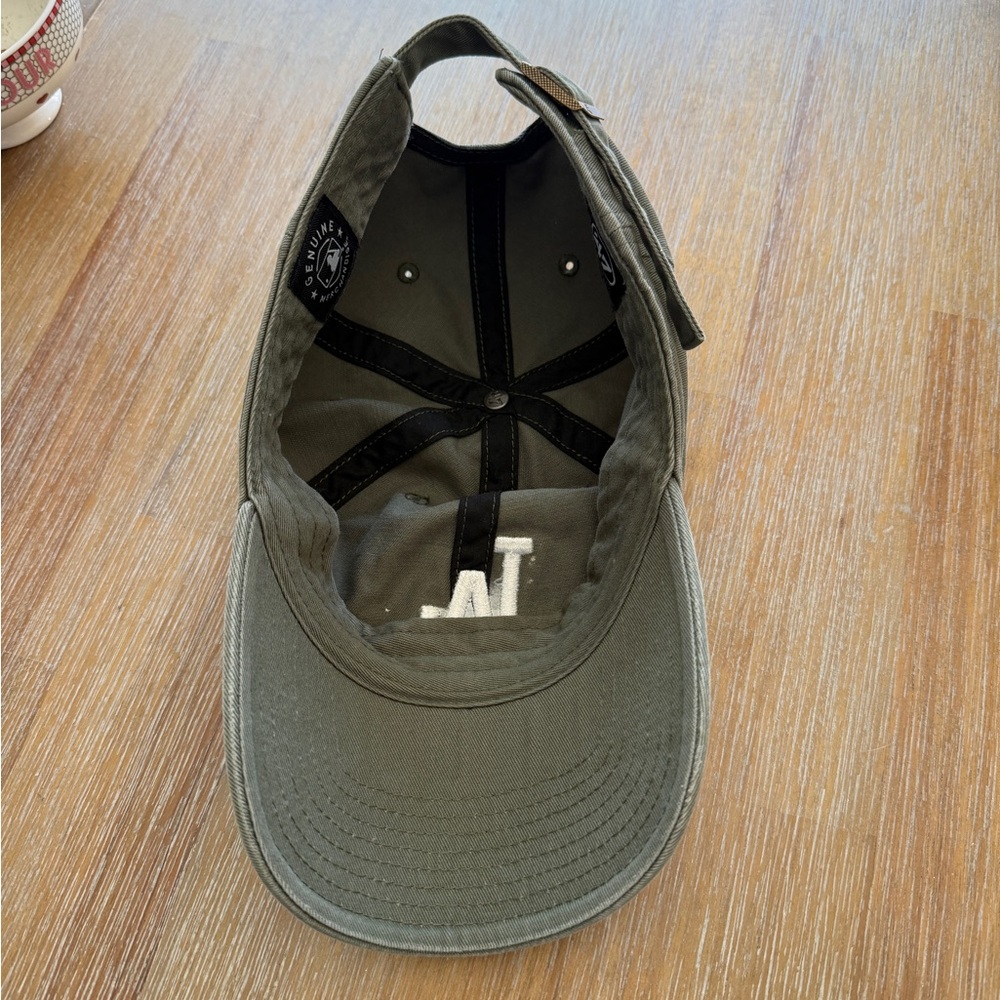 Los Angeles Baseball Cap - Olive with White Logo - Picture 2 of 4